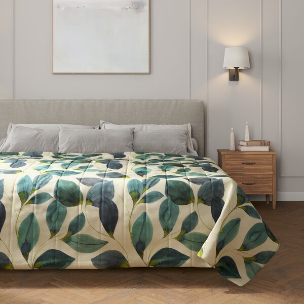 Stripe quilted throw