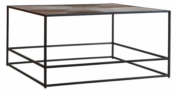 Madson 80cm Square Metal Coffee Table - Antique Copper