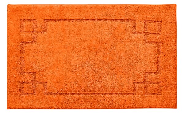 Luxury Cotton Non-Slip Burnt Orange Bath Mat Orange