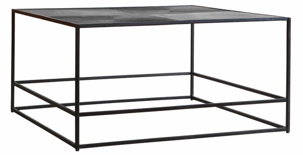 Madson 80cm Square Metal Coffee Table - Antique Silver