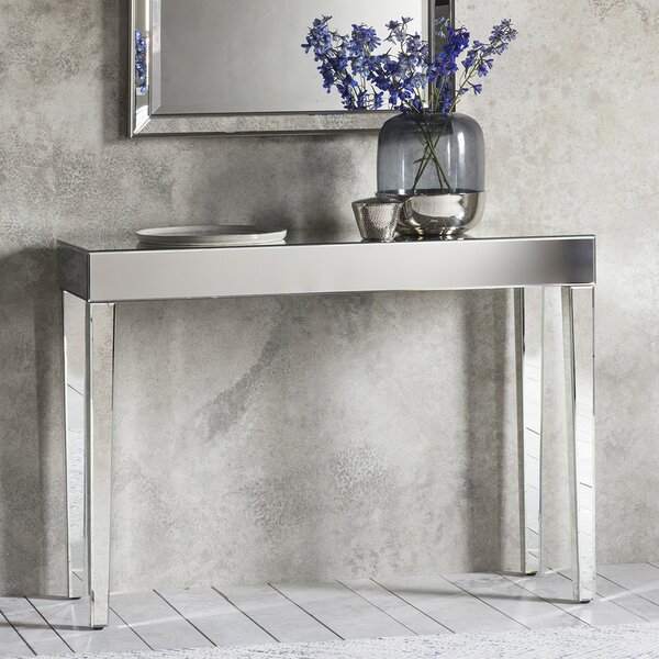 Isobel Mirrored Console Table - Silver
