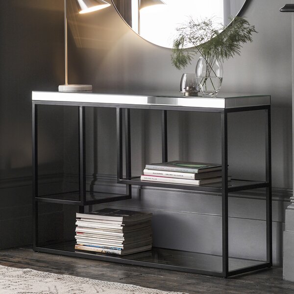 Pippy Metal Console Table - Black