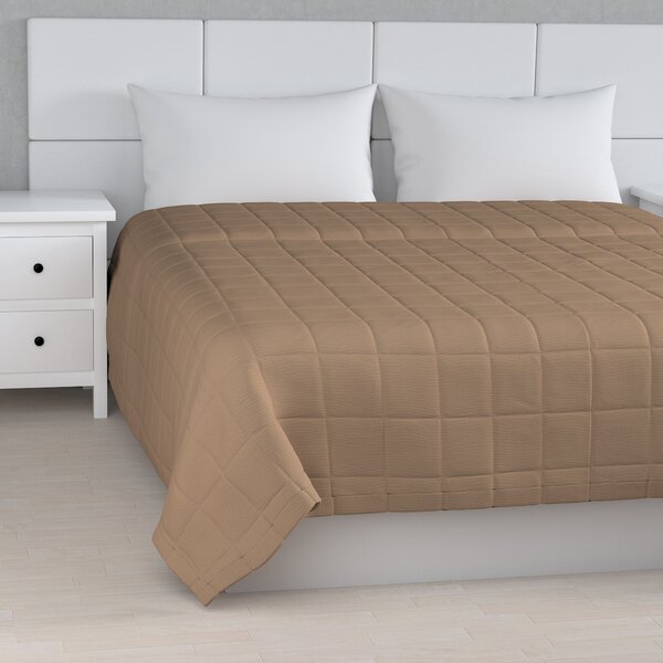 Check quilted throw