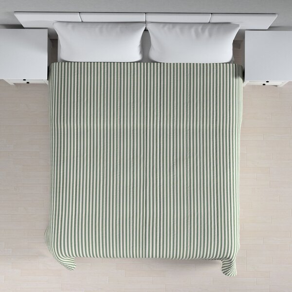 Stripe quilted throw