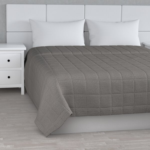 Check quilted throw