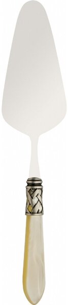 ALADDIN OLD SILVER-PLATED RING CAKE SERVER IVORY