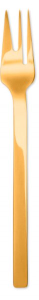 STILE BY PININFARINA 6 CAKE FORKS IN GOLD - Mirror Polished
