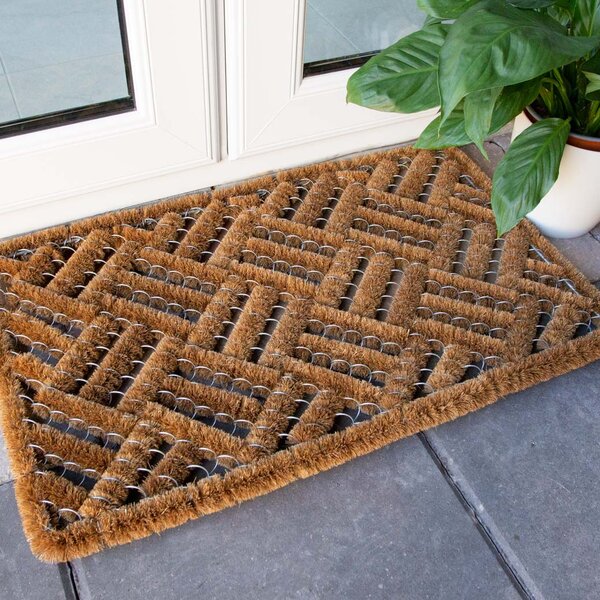 Lattice Roller Coir Outdoor Entrance Doormat