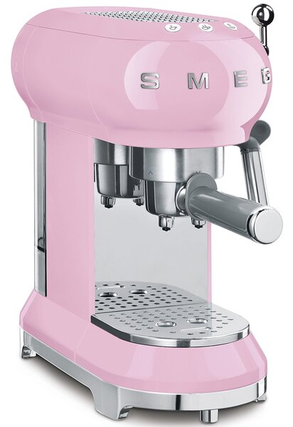 Smeg ECF01PKUK 50's Retro Style Espresso Coffee Machine