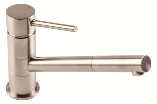 The 1810 Company PLU/02/BS Monobloc Tap - Brushed Steel