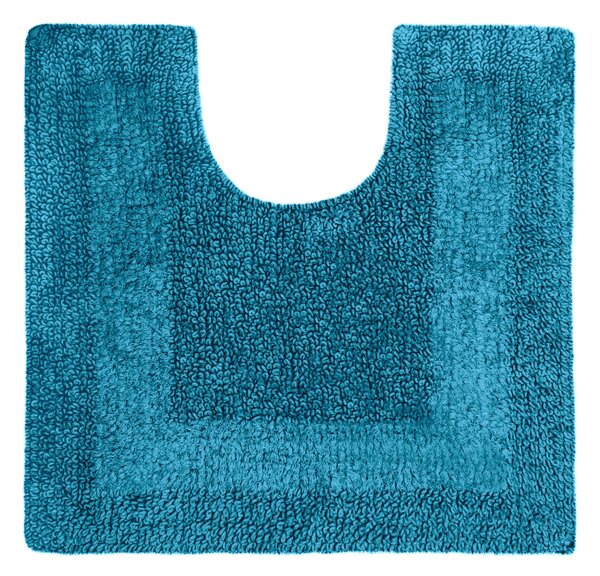 Super Soft Reversible Teal Pedestal Mat Blue