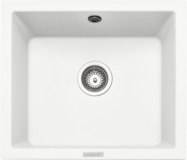 Rangemaster PAR4553CW Paragon Crystal White 1 Bowl Undermount Sink