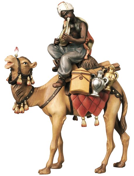 Camel with rider and luggage - Folk