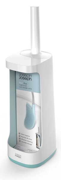 Joseph Joseph Flex Plus Smart Blue Toilet Brush Storage Grey
