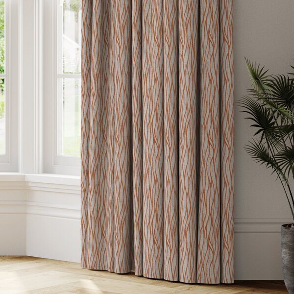 Linear Made to Measure Curtains orange