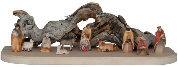 Rustic Stable with Miniature `Morning Star` Nativity set