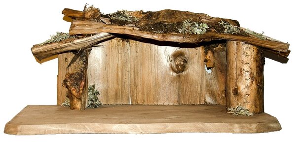 Wooden Root Nativity Stable (ws)