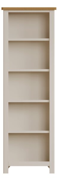 Ruskin 180cm x 60cm Oak Dove Grey Bookcase