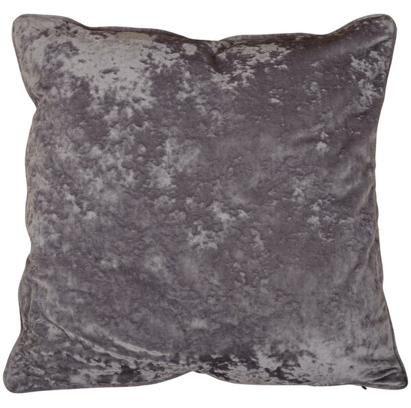 Velvet Filled Cushion 18x18 Silver
