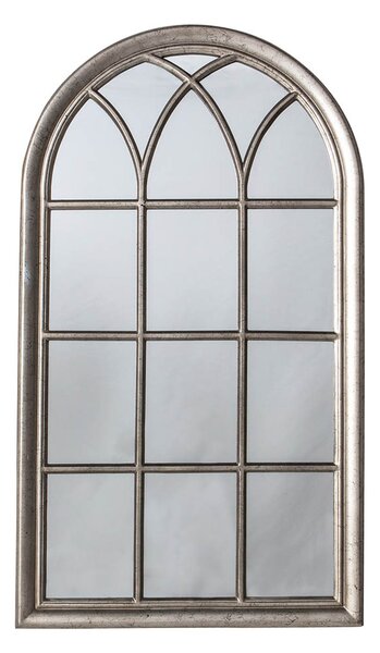 Azuma Medium Arched Wall Mirror - Silver