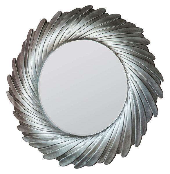 Belper Medium Round Wall Mirror - Silver