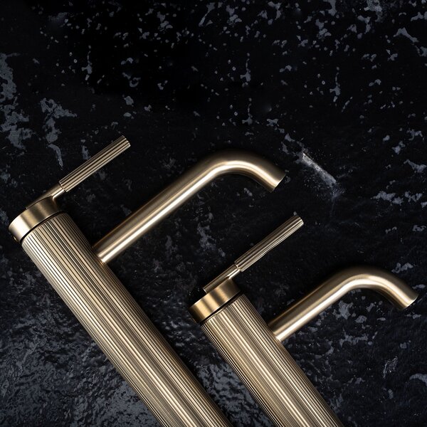 Bathroom faucet Rea Argon Brush Gold high