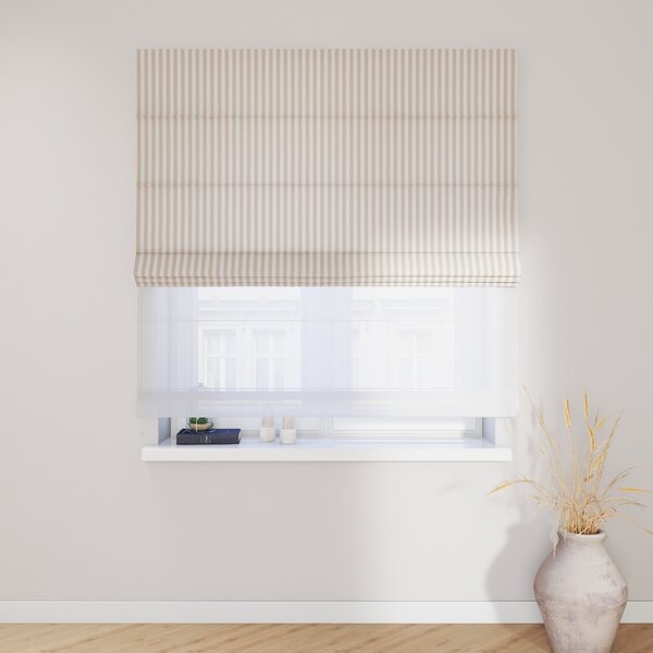 Voile and fabric roman blind (DUO II)