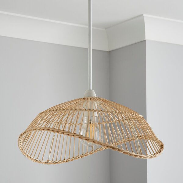 Elements Jaula Easy Fit Rattan Pendant Shade