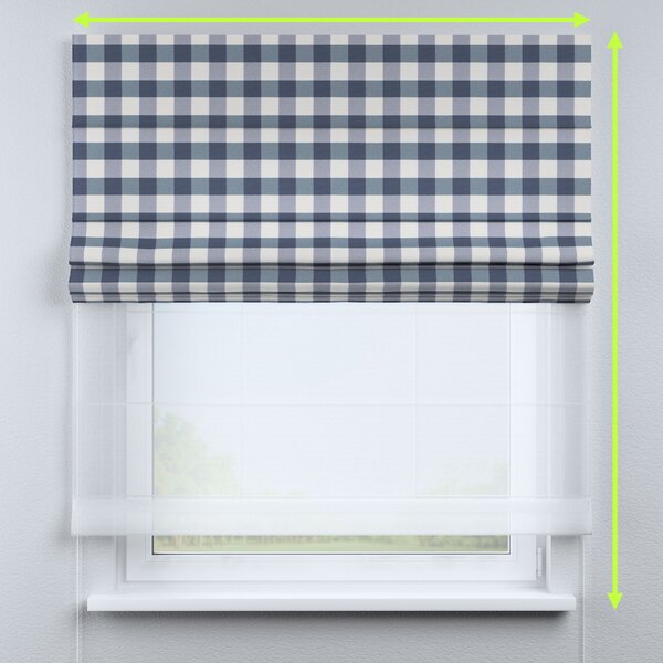 Double layered Roman blind DUO