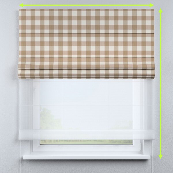 Double layered Roman blind DUO