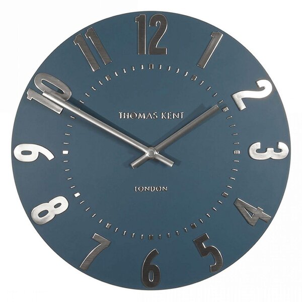 Thomas Kent 30cm Mulberry Wall Clock - Midnight Blue