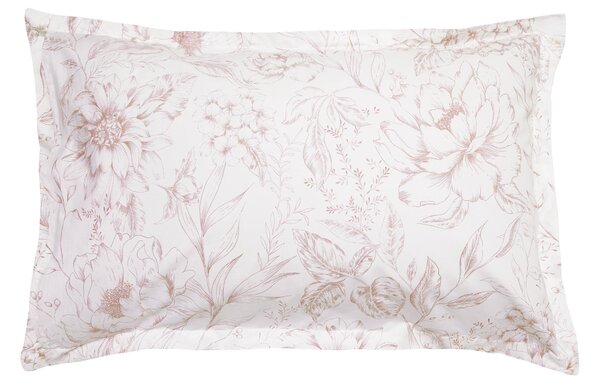 Holly Willoughby Floral Sketch 100% Cotton Oxford Pillowcase