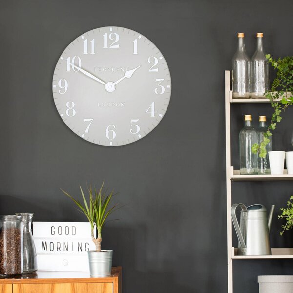 Thomas Kent 30cm Arabic Wall Clock - Dove Grey