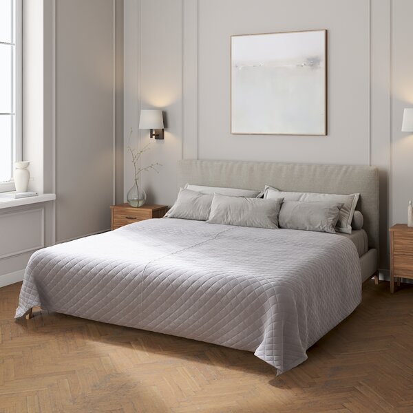 Velvet diamond quilted throw