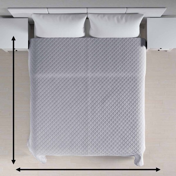 Velvet diamond quilted throw