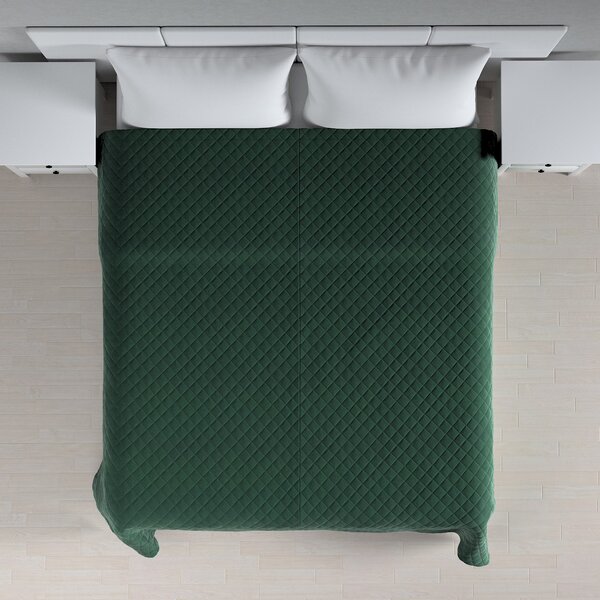 Velvet diamond quilted throw