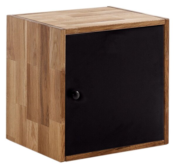 Maximo Solid Oak Cube 1 Door Cabinet