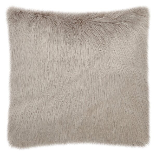 Fluffy Faux Fur Cushion Cover Brown