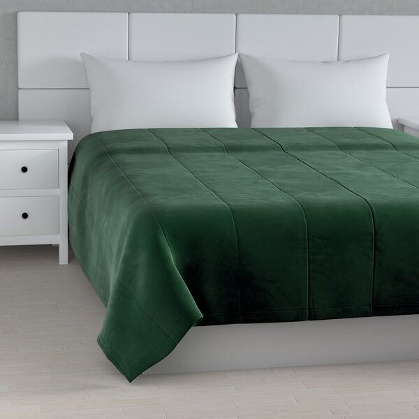 Velvet stripe quilted throw