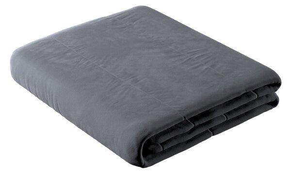 Velvet stripe quilted throw