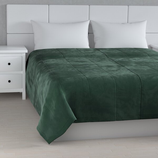 Velvet stripe quilted throw