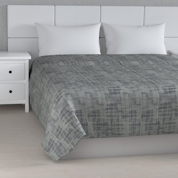 Velvet stripe quilted throw