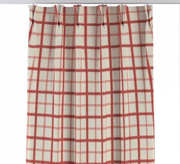 Double pinch pleat curtain