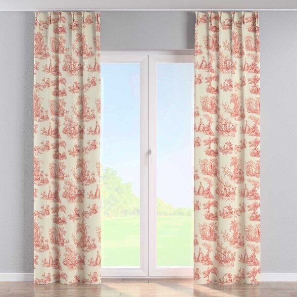 Double pinch pleat curtain