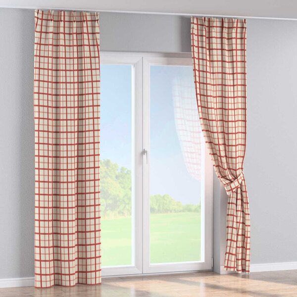 Double pinch pleat curtain