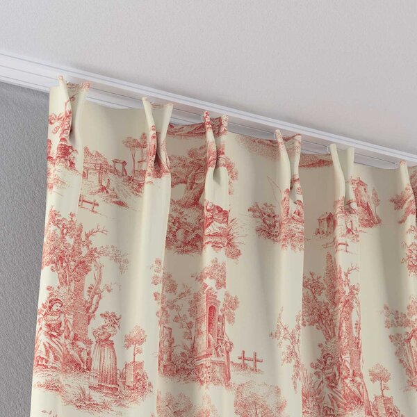 Double pinch pleat curtain