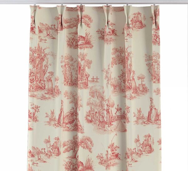 Double pinch pleat curtain
