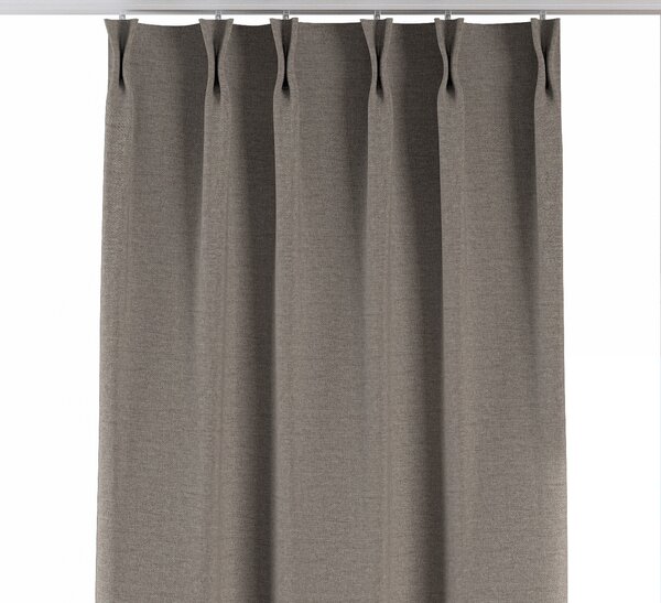 Double pinch pleat curtain