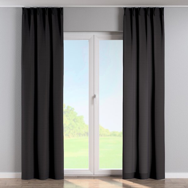 Double pinch pleat curtain