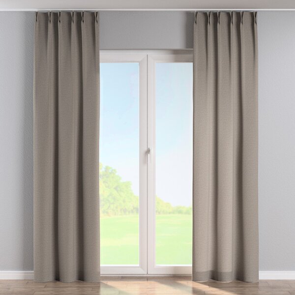 Double pinch pleat curtain